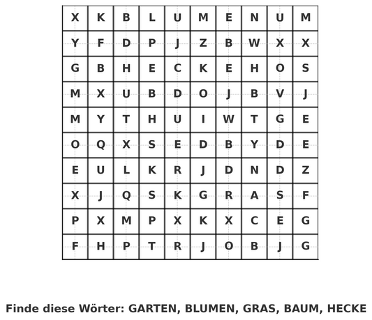 Kinder Wörter Suche - Rätsel Spaß für Kinder